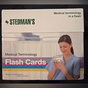 Stedman’s Medical Terminology Flash Cards - White with Teal & Multi Accent